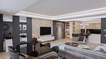 Online design Contemporary Combined Living/Dining by Arin S. thumbnail