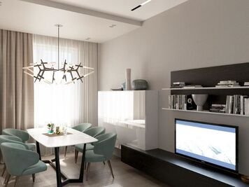 Online design Modern Combined Living/Dining by Saida G. thumbnail