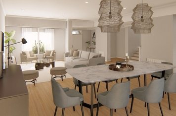 Online design Contemporary Combined Living/Dining by Maria M. thumbnail
