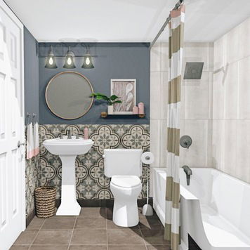Online design Eclectic Bathroom by Krystyna A. thumbnail