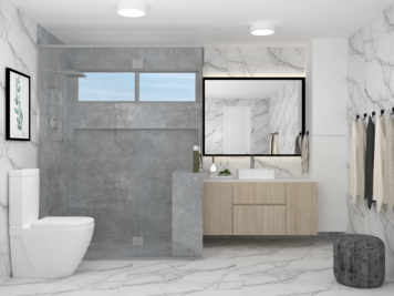 Online design Contemporary Bathroom by Diana M. thumbnail