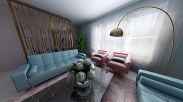 Online design Glamorous Living Room by Linde P. thumbnail
