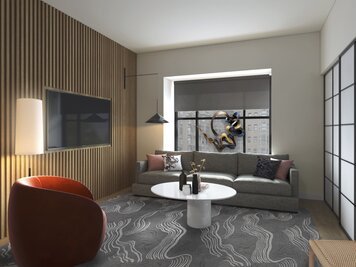 Online design Modern Living Room by Avery B. thumbnail