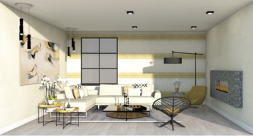 Online design Contemporary Living Room by Aamirah P. thumbnail