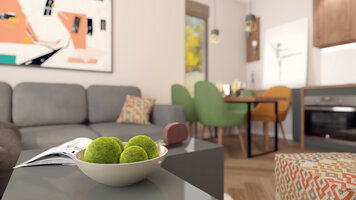 Online design Modern Combined Living/Dining by Mihajlo S. thumbnail