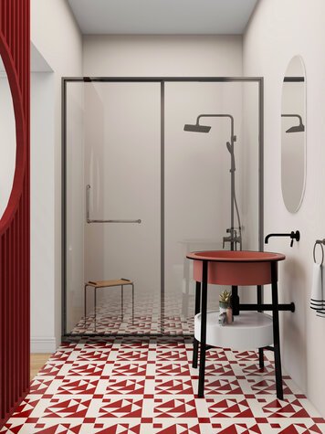 Online design Eclectic Bathroom by Anna Y. thumbnail