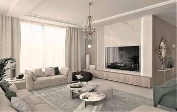 Online design Modern Living Room by Ghania E. thumbnail