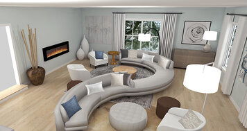 Online design Contemporary Living Room by Laura A. thumbnail