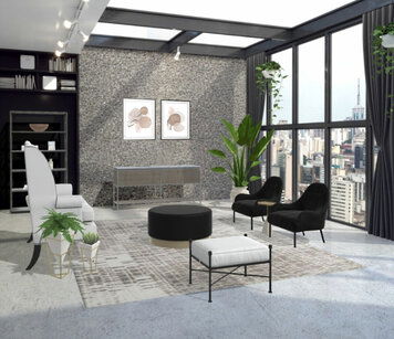 Online design Eclectic Living Room by Liz C. thumbnail
