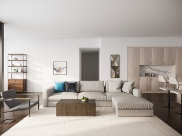 Online design Contemporary Combined Living/Dining by Theresa W. thumbnail