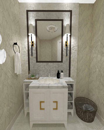 Online design Transitional Bathroom by Jatnna M. thumbnail
