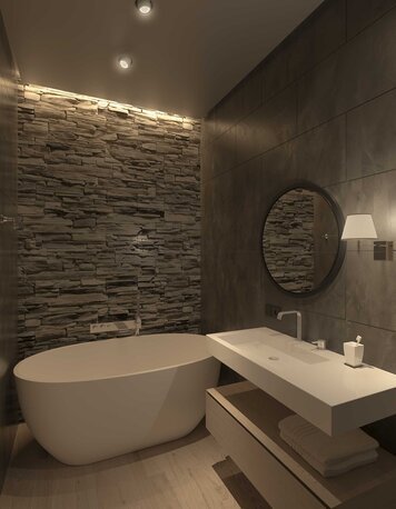 Online design Modern Bathroom by Sophio J. thumbnail