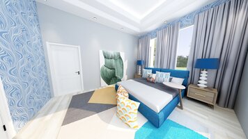 Online design Modern Bedroom by Linde P. thumbnail