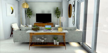 Online design Eclectic Living Room by Allison E. thumbnail