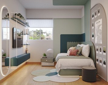 Online design Modern Bedroom by Lorena A. thumbnail