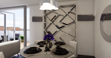 Online design Modern Combined Living/Dining by Mary B.  thumbnail