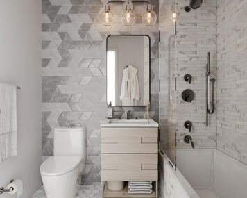 Online design Contemporary Bathroom by Ally L. thumbnail