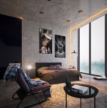 Online design Modern Bedroom by Mena H. thumbnail