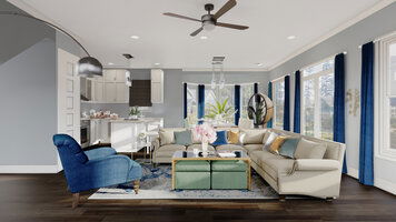 Online design Glamorous Living Room by Farzaneh K. thumbnail