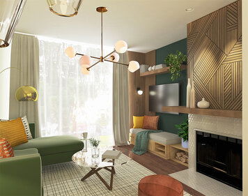 Online design Contemporary Combined Living/Dining by Vale G. thumbnail