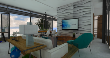 Online design Eclectic Combined Living/Dining by Allison E. thumbnail