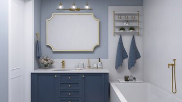Online design Glamorous Bathroom by Erika F. thumbnail