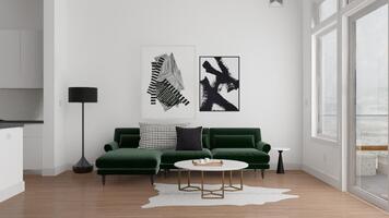 Online design Modern Living Room by Basmah E. thumbnail
