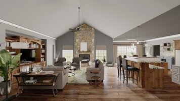 Online design Traditional Combined Living/Dining by Selma A. thumbnail