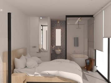 Online design Modern Bedroom by Mahfam Z. thumbnail