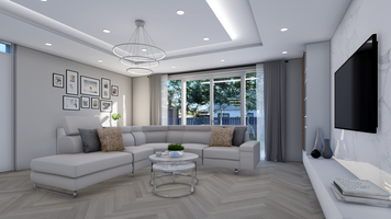 Online design Modern Combined Living/Dining by Picharat A. thumbnail