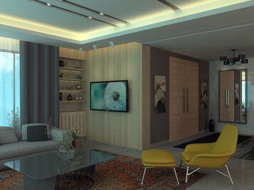 Online design Modern Living Room by Farah H. thumbnail
