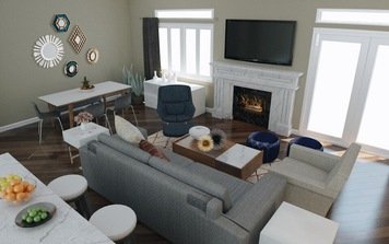 Online design Transitional Living Room by Aleighen B. thumbnail