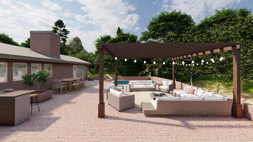 Online design Modern Patio by Ghania E. thumbnail