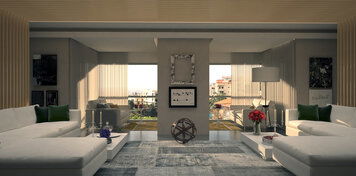 Online design Contemporary Living Room by Roula S. thumbnail
