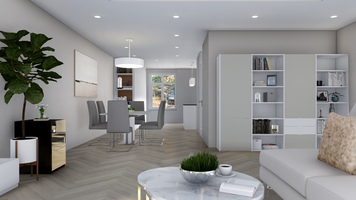Online design Modern Combined Living/Dining by Picharat A. thumbnail