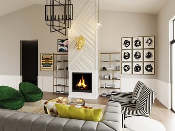 Online design Eclectic Living Room by Jessica S. thumbnail