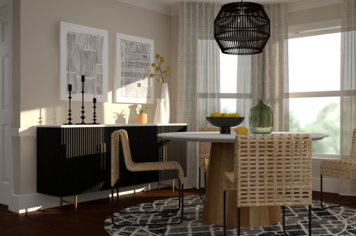 Online design Modern Combined Living/Dining by Tamara E. thumbnail
