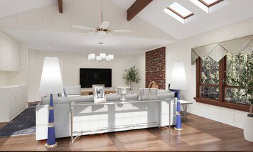 Online design Transitional Combined Living/Dining by Aida A. thumbnail