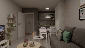 Online design Modern Combined Living/Dining by Irena P. thumbnail