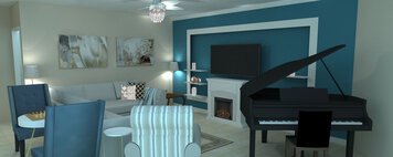 Online design Glamorous Combined Living/Dining by Merry M. thumbnail