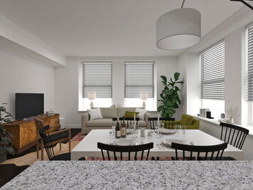 Online design Modern Combined Living/Dining by Dragana V. thumbnail