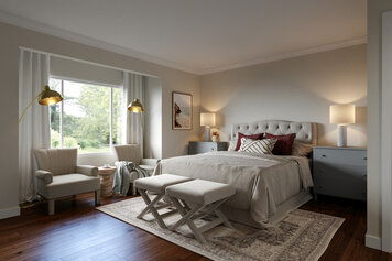 Online design Transitional Bedroom by Basmah E. thumbnail