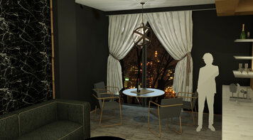 Online design Contemporary Combined Living/Dining by Amber R. thumbnail