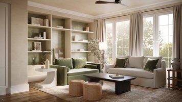 Online design Transitional Living Room by Anna Y. thumbnail