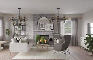 Online design Modern Living Room by Alicia S. thumbnail