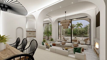 Online design Country/Cottage Combined Living/Dining by Seda G. thumbnail