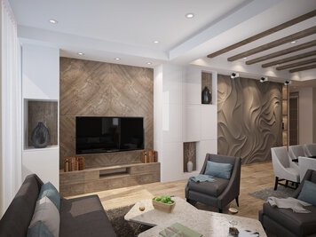 Online design Modern Living Room by Arin S. thumbnail