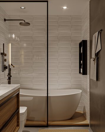 Online design Modern Bathroom by Fereshteh H. thumbnail