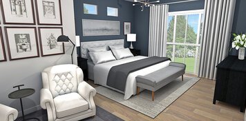 Online design Transitional Bedroom by Laura A. thumbnail