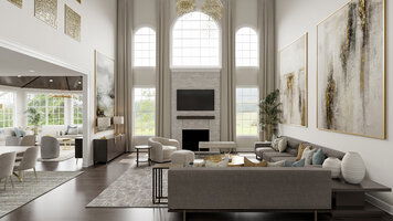 Online design Transitional Combined Living/Dining by Selma A. thumbnail